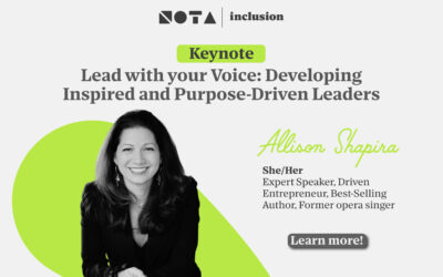 Lead with Your Voice: Developing Inspired and Purpose-Driven Leaders – Keynote